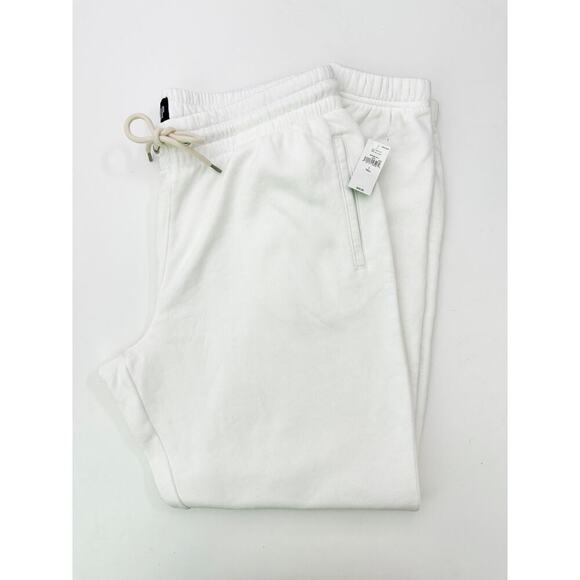 Gap white high rise jogger sweatpants - size large tall - Picture 2 of 6